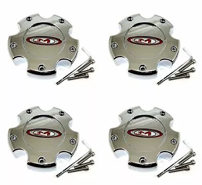 4 Moto Metal Chrome Wheel Center Hub Caps For 5x150/5.5/139.7 MO956 MO955 MO951 • $88