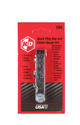 GearWrench 164 12 Blade SAE And Metric Feeler Gauge Set & 6 Wire Spark Plug Gap • $14.40