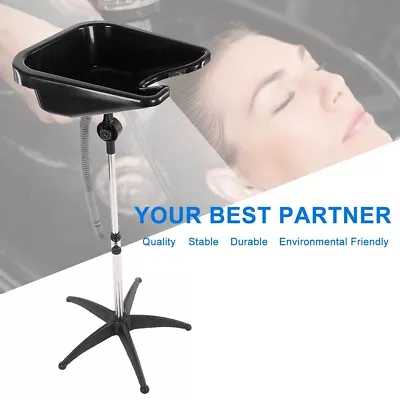 Portable Shampoo Bowl Basin Height Adjustable Hair Wash Salon Beauty Treatment • $41.79