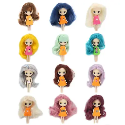 Mini Blythe Doll 1/24 Scale 4  Random Clothes Miniature Petite Dolls Toys Gifts • $17.58