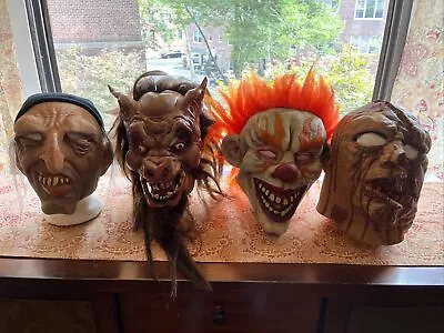 Vintage Rubber Horror Masks (lot Of 4) • $99.99