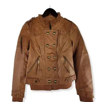 Vero Moda Leather Moto Jacket 160/80A XS • $60