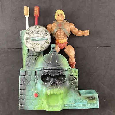 Vintage Masters Of The Universe MOTU He-Man Toothbrush Holder Broken NON Working • $69.95