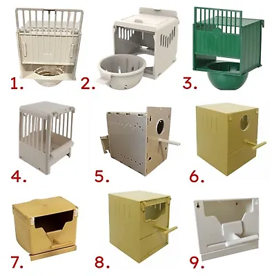 Plastic Canary / Finch Nest Pans / Box-Bird Nest Breeding Boxes For Cage Fixing • £8.45
