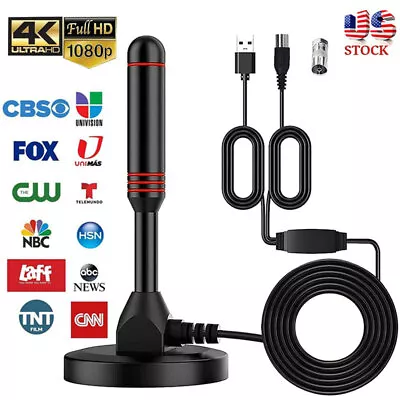 Upgraded TV Antenna HDTV Amplified Digital TV Antenna 4K 1080P Long Range Indoor • $8.95