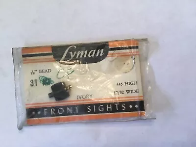 Vintage Lyman 31 CF Front Sight (new) Ivory Bead • $15.95