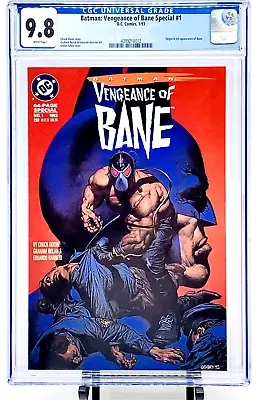 BATMAN Vengeance Of Bane Special #1 CGC 9.8 WHITE Pages Origin 1st App NEW CASE • £255.75