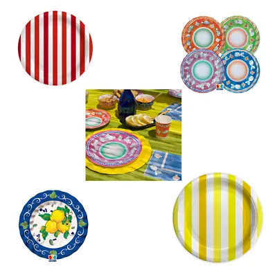 Paper Party Plates Round Or Square Solid Colours Choice Of Plate & Pack Sizes • £3.30