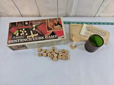 Vintage Scrabble Sentence Cube Game 1971- Complete Scrabble Word Game • $5.95