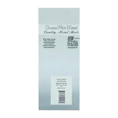 K&S Metals 256 Aluminium Sheet (4x10 ) .032 • £4.04