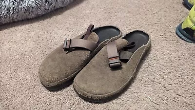 Chaco Paonia Clog Shoe Suede Leather Dark Brown Men's Size 12 • $40