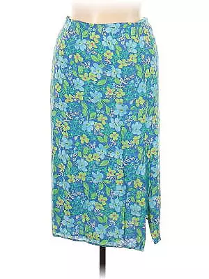 Sigrid Olsen Women Blue Casual Skirt 14 Petites • $23.74