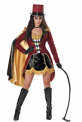 $41.90 • Buy California Costume DAZZLING RINGMASTER Adult Women Circus Halloween Outfit 01452