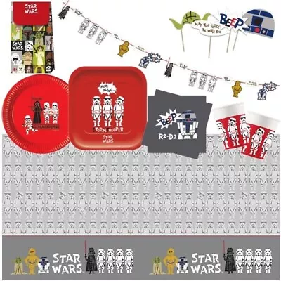 Star Wars Party Decorations Banners Supplies Tableware Party Bags DISNEY • $7.28