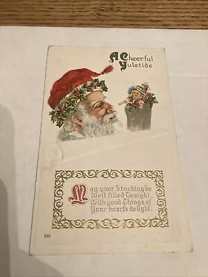 Vintage Santa Clause Postcard A Cheerful Yuletide • $1.99