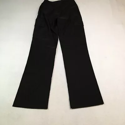 VTG A.B.S By Allen Schwartz Womens Cargo Pants Sz 4 Black Wide Leg 80s NWT $140 • $29.99