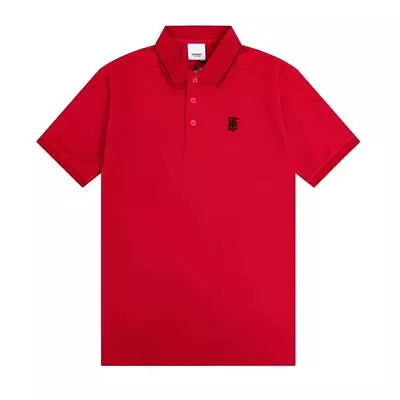 Burberry Mens Cotton Polo Shirt T-shirt Red XXL • $90.88