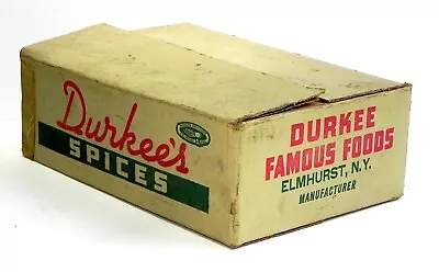 DURKEE'S SPICES Vintage WWII Era? Advertising Full Case Of 24 3z Cream Of Tartar • $67.20