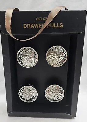 House Of LLB Laurence Llewelyn Bowen 4 Silver Drawer Pulls Handles  • £12