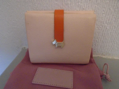 £14 • Buy Radley Nude Pink/Terracotta Trim Leather Wallet Purse With Dust Cover