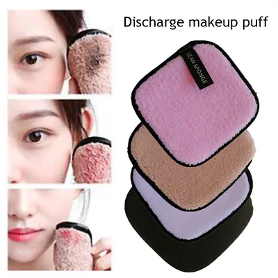 Cleansing Pads Make Up Remover Reusable Face Facial Sponge Cleaner Microfiber • £2.62