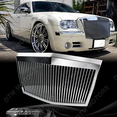 For 2005-2010 Chrysler 300 300C ABS Chrome Vertical Phantom Style Front Grille • $158.59