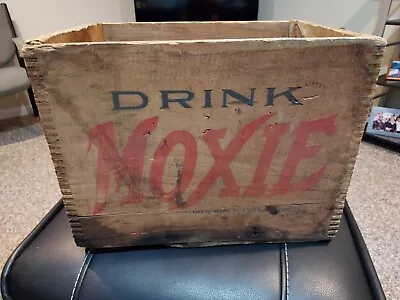 Antique Moxie Soda Box In Great Shape! • $475