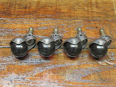 Vintage Set Of Heavy Duty Metal Swivel Furniture Casters • $14.95