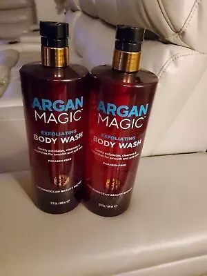   ARGAN MAGIC™ Nutrient-Rich Argan Oil EXFOLIATING Nourishing BODY WASH 2 Pack • $34.99