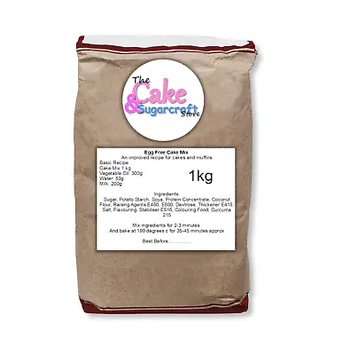 Egg Free Cake Mix Eggless Sponge Cake For Cakes And Muffins Cake Mix 1kg • £9.49
