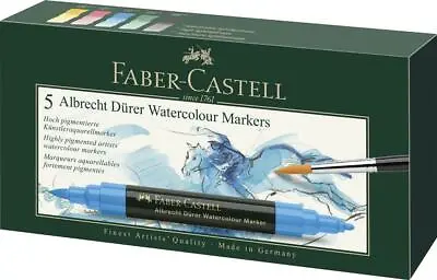 Faber-Castell Albrecht Dürer Watercolour Marker Pens (5pk) • £22.28