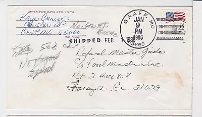 TurtlesTradingPost- Missouri- Graff MO 1986- Nice Town Hand Cancel • $1.99