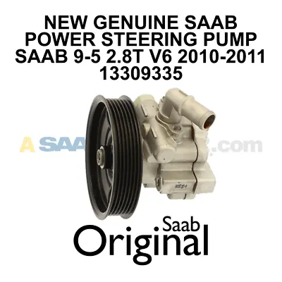 New Saab 9-5 Power Steering Pump Ng 95 2010-2011 2.8t V6 Genuine Oem 13309335 • $329.99