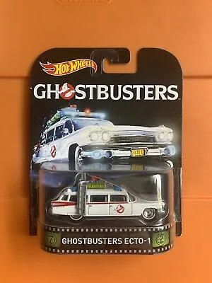 1/64 Hot Wheels Retro Entertainment Ghostbusters Ecto-1!  Nip  Cadillac • £14.43