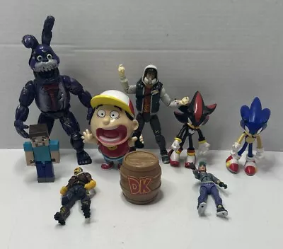 Kid Toy Figure Lot Sonic Minecraft DK • $21.49