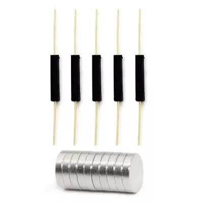 5Pcs Plastic Reed Switch Reed Contact Normally Open (N/O) Magnetic Induction Swi • $11.99
