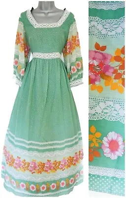 £129 • Buy SIMON ELLIS Vintage Dreamy Boho Summer Meadow Dress Sz 10 UK Ladies  