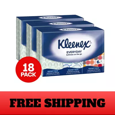 3 X 6pk Kleenex Pocket Facial Tissues AU Free Shipping • $13.90