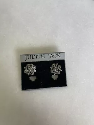 Judith Jack Marcasite Earrings 925 Sterling Silver - Pierced • $35