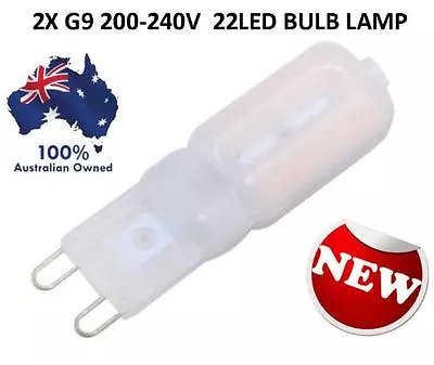 2 X G9 5w 220 240v 22 Led 2835 6000k White Capsule Light Bulbs Replace Halogen • $11.55