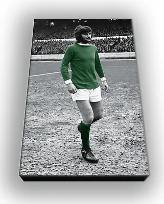 £25 • Buy George Best Of Northern Ireland - Wall Canvas Picture Print Wall Art 64cm X 41cm