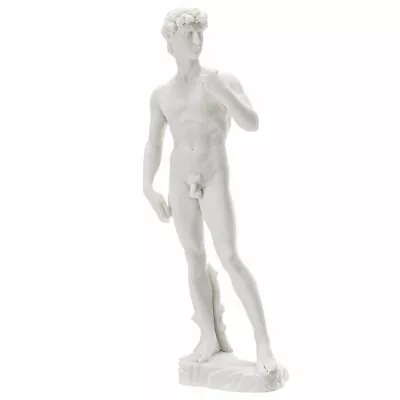 12.5  Michelangelo's David Renaissance Masterpiece Resin Marble Finish Sculpture • $34.99