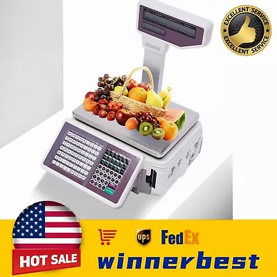 Digital Deli Meat Food Computing Retail Price Scale 66LBs Retail With TD Printer • $311.60