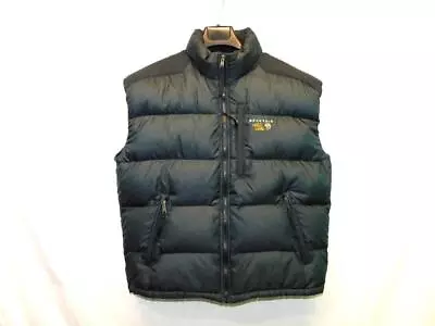 Vtg Mountain Hardwear M Black Down Puffer Vest Full Zip Coat Packable Mens Md • $29.99