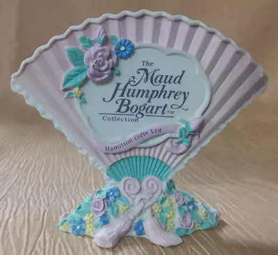 Vintage MAUD HUMPHREY BOGART Dealer Display Fan-Shaped Resin Plaque/Sign 1992 • $9.99