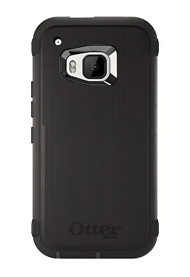 OTTERBOX Defender Series Case For HTC One M9 Black (Black/Black) With Clip NEW • $18.59