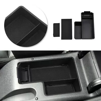 BLACK Armrest Storage Box Center Console Case For VW Golf Scirocco MK6 Jetta MK5 • $11.82