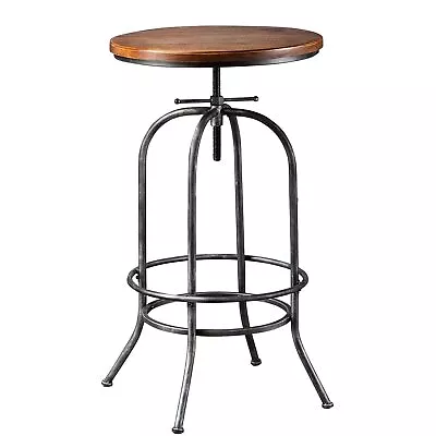 Rustic Bar Table Vintage Bistro Table Industrial Pub Table For Kitchen Coffee... • $130.23