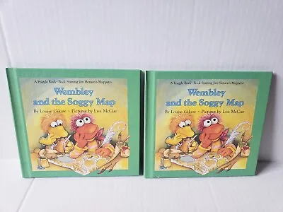 Vintage 1986 Fraggle Rock Wembley And The Soggy Map Hard Cover Book • $10