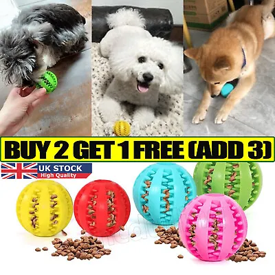 £2.02 • Buy Pet Dog Cat Food Dispenser Tough Treat Interactive Puppy Play Puzzle Ball Toy Mc